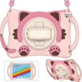 thumbnail image 3 of iPad 10.2 7th 8th Gen, Heavy Duty Rugged Protection Cute Kid-Friendly Case Cover Stand/Shoulder Strap for Apple iPad 10.2, 3 of 5
