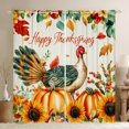 thumbnail image 1 of YST Rideaux de Fenêtre Dinde de L'Action de Grâce 38"L X 45"H Rideaux et Draperies Ferme d'Automne Tournesol Citrouille Rideaux Occultants Récolte d'Automne Déco de Pièce à la Maison, Rideaux Feuilles d'Érable 2 Panneaux, 1 of 5