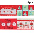 thumbnail image 2 of Coofit Christmas Placemats Decorative Cute 4PCS Table Mats Holiday Placemats for Home, 2 of 10