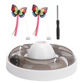 thumbnail image 1 of Jouet Électrique pour Chat Interactif Amusant avec 2 Papillons Rotatifs, 1 of 9