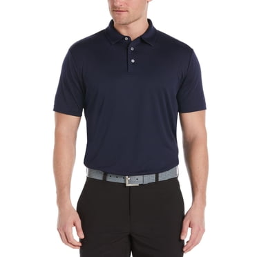 PGA TOUR Course Essentials Men's Easy Care Solid Golf Polo Shirt