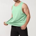 thumbnail image 2 of Yuyuzo Sleeveless Shirts for Men Round Neck Workout Tank Tops Solid Color T Shirts Loose Fitted Tees, 2 of 6