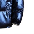 thumbnail image 4 of EGNMCR Jackets for Men Shiny Hooded Reflective Down Jacket Cotton Jacket, 4 of 5