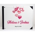 thumbnail image 2 of Darling Souvenir White Hanging Heart Wedding Guest Book Hardbound Guest Sign-In Book Guest Registry Guestbook-9 x 12 Inches, 2 of 4