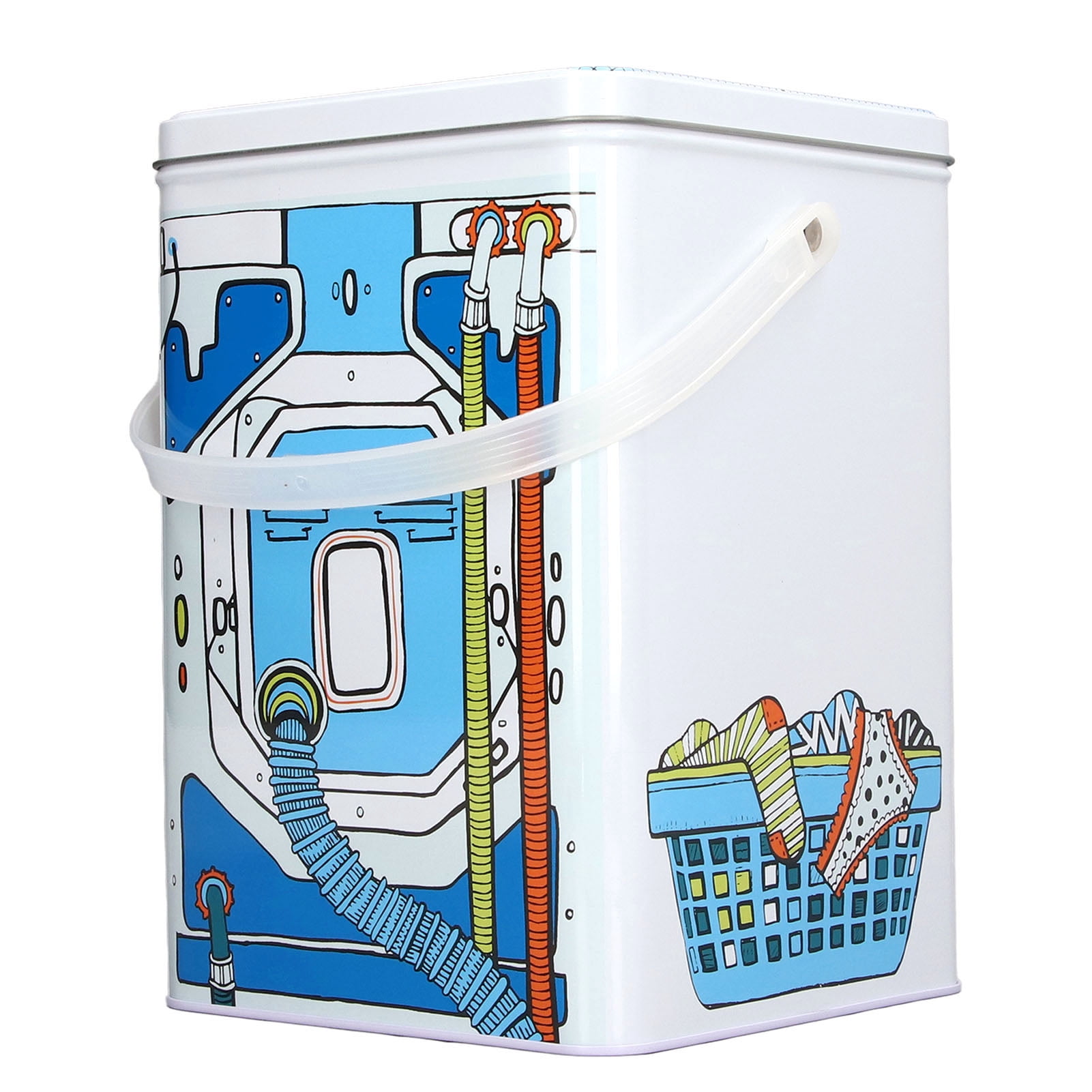 Laundry Detergent Container,  Large Capacity Metal Laundry Detergent Powder Storage Box With Lid Handle Laundry Detergent Storage Container For Farmhouse Laundry Room Decor Space
