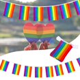 thumbnail image 3 of 2 Pieces Pride Rainbow Flag Banner Pride Banner 40 Flags Decoration, 3 of 9