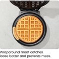 thumbnail image 3 of TEMOGU-Anti-Overflow Belgian Waffle Maker w/ Shade Selector, Temperature Control, Mess Free Moat, Round Iron w/ Nonstick Plates & Cool Touch Handle, Measuring Cup Included, Red, 3 of 4