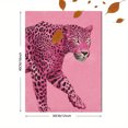 thumbnail image 3 of Pink Leopard Modern Canvas Wall Art 15.75x11.81 Inches, 3 of 8