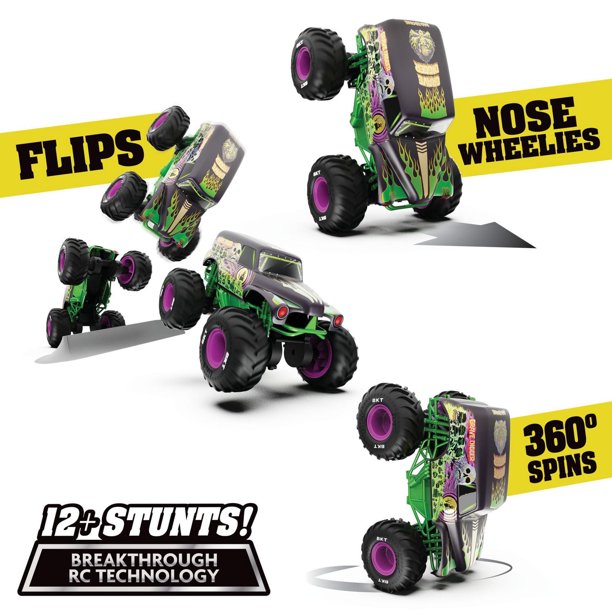 ホビーラジコン Monster Jam Grave Digger Freestyle Force Monster Jam, Official Grave Digger Freestyle Force, Remote Control
