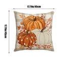 thumbnail image 3 of RXIRUCGD 3 Styles Of Thanksgiving Pillows Covers 18x18 Inch Thanksgiving Linen Pillowcase For Sofa And Home Decor, 3 of 6