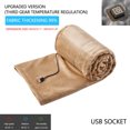 thumbnail image 1 of Cagogo under $5 USB Electric Blanket, USB Flannel Heating Blanket, Low Voltage Electric Mattress, Three-Temperature Control, Safe Warm Throw, Portable Bed Warmer, 1 of 2