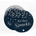 thumbnail image 2 of Inkdotpot Pack Of 100 Let Love Sparkle Wedding Favor Paper Tags Craft Real Silver Foil Hang Tags, 2 of 6
