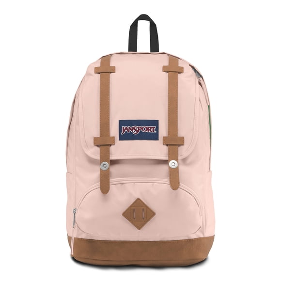 JanSport Cortlandt Laptop Backpack, Misty Rose, 15” Laptop Sleeve-Synthetic Leather Shoulder Computer Bag with Large Compartment, Padded Straps