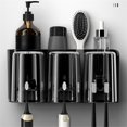 thumbnail image 2 of Wall Mount Toothbrush Holders Toothpaste Dispenser Large Capacity Tray Bathroom, 2 of 8