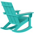 thumbnail image 4 of Palms Modern Adirondack Plastic Outdoor Rocking Chairs (Set of 4), 4 of 8