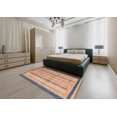 thumbnail image 4 of Ahgly Company Tapis d'Intérieur Carrés Abstraits Bruns Abstraits pour Aire, 5 Pieds Carré, 4 of 6