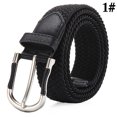 thumbnail image 2 of Ceinture de Taille Tissée Élastique Décontractée Simple Ceinture Tressée Ceinture de Robe pour Femmes Hommes, 2 of 10