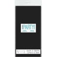thumbnail image 3 of Black Rectangular Plastic Table Cover, 54" x 108", 3 of 3