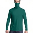 thumbnail image 4 of Ovbmpzd Green Ladies Tops Long Sleeve Sun Protection Breathable Solid Tees Tank Tops for Women XXXL, 4 of 8