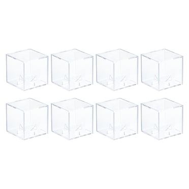 Unique Bargains Baseball Display Case Autographed Baseball Case Display Clear Acrylic Display Case Memorabilia Baseball Case 8pcs