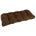 thumbnail image 1 of U-Shaped Microsuede Tufted Settee Cushion Set (Set of 3) - Aqua Blue, 1 of 1