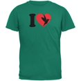 thumbnail image 1 of J'aime le Coeur Colibri Colibris Jade Vert Adulte T-Shirt, 1 of 1