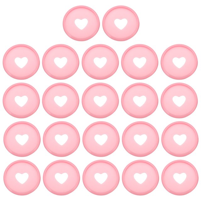 Unique Bargains Disques de Reliure en Plastique, Rose, Lot de 22
