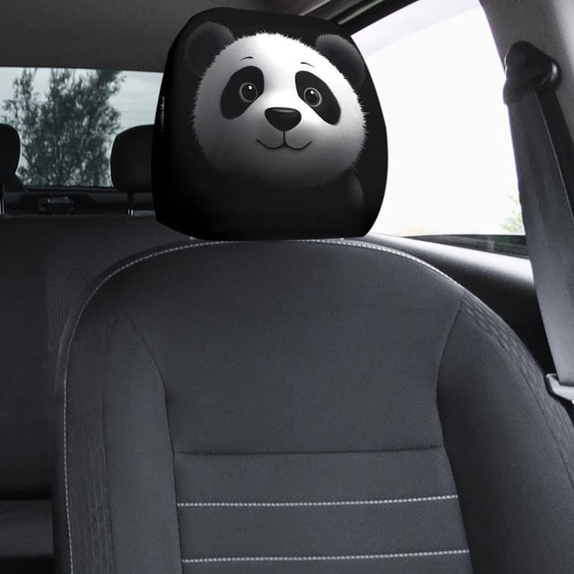 Wzzjkit Funny Car Print Headrest Cover Universals Stretchy Style Interesting Headpiece