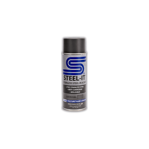 Steel-It Peinture en Aérosol au Polyuréthane pour Acier Inoxydable 1006B, Charbon, 14 oz