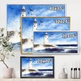 thumbnail image 4 of Designart Lighthouse On The Rocky Island With Seagulls FLOAT FRAME WALL ART, 4 of 4