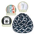 thumbnail image 2 of Majestic Home Goods Trellis Classic Bean Bag, Small, Navy, 2 of 5