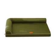 EGNMCR 4 Season Dog Bed For Dogs Removable Washable Cover Waterproof Bottom Non Slide Pet Sofa For Floor Crate Portable Sleeping Mat Comfortable Dog Couch Fabric Pets Bed