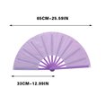 thumbnail image 1 of Btomtd 33cm Golden Glitter Solid Color Fan Martial Arts And Dance Props, Purple, 1 of 3