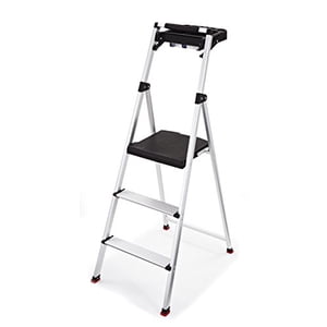 Rubbermaid RMA-3T 3-Step Tabouret à pas en aluminium léger avec carte de projet