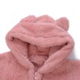 thumbnail image 4 of Solid Color Parent-Child Suit, Long Sleeve Family Pajamas Set, Round Neck Zipper Hoodie, 4 of 5