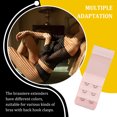 thumbnail image 4 of braveheart Extension Strap Bra Extender Breathable Buckle 2 Hooks Intimate Women Stretchy Adjustable Replacement 3 Rows Underwear light shrimp red, 4 of 6