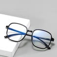 thumbnail image 3 of fastboy Large frame anti blue light flat mirror trendy polygonal myopia finished eyeglass frame, 3 of 8