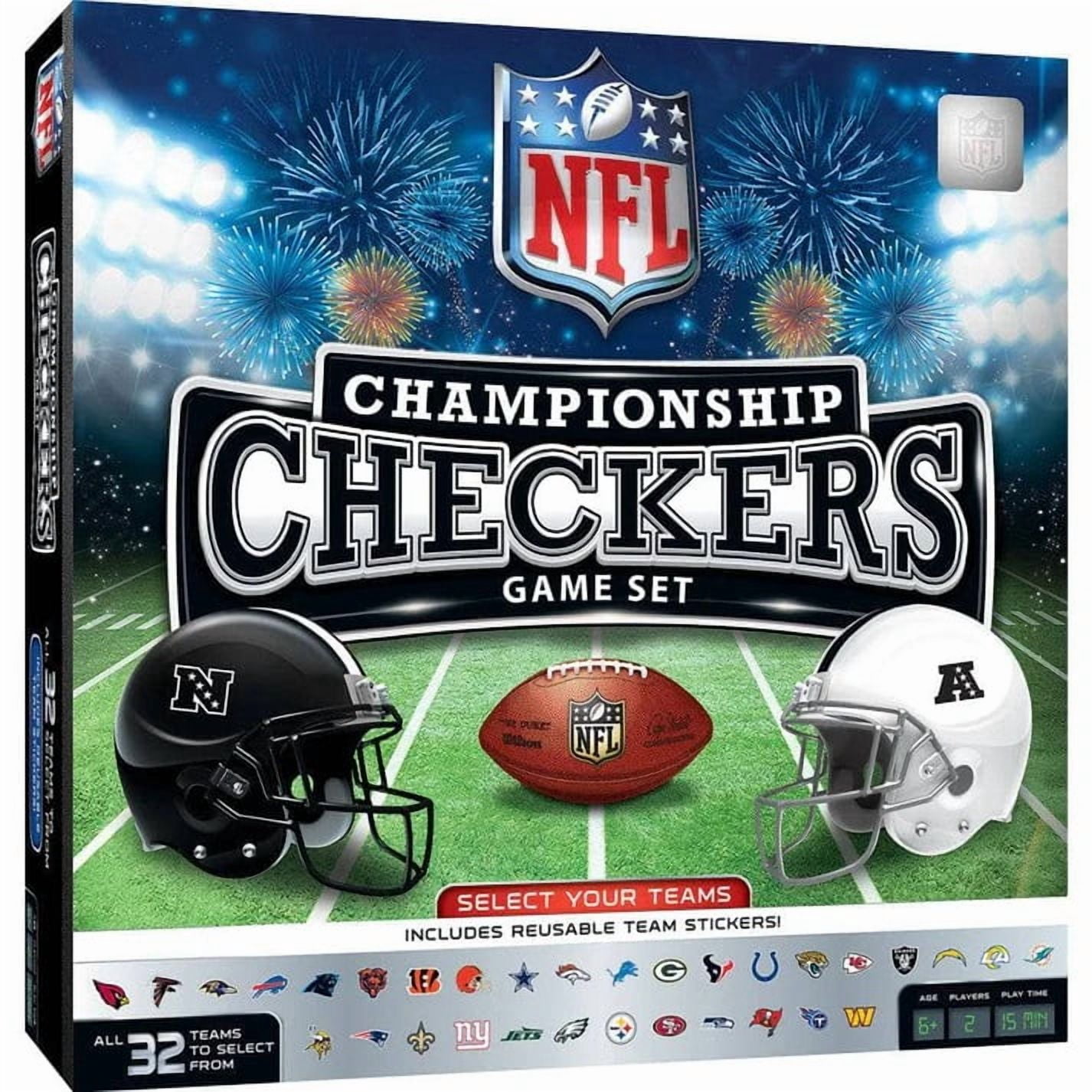 Masterpieces Puzzle Company NFL - League Checkers Board Game