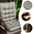 thumbnail image 4 of yulier Outdoor High Back Chair Cushion for Patio Furniture Front Porch Rocking Chair, Indoor Seat/Back Chair Cushion Replacement Cushion for Home Office, Gray, 4 of 6