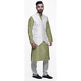 thumbnail image 2 of Atasi Traditional Printed Kurta Churidar Pajama Set With Nehru Jacket For Men, 2 of 5