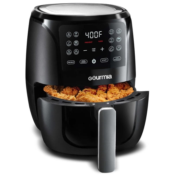 Gourmia 3.7 L / 4 Qt Digital Air Fryer with 12 Functions and
