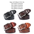thumbnail image 4 of relayinert Classy And Durable PU Belt For Men Wear-resistant And Fine Workmanship Coffee Orange 110cm 1Set, 4 of 6