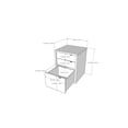 thumbnail image 2 of Nexera Liber-T 3-Drawer Filing Cabinet, White And Walnut, 2 of 5