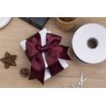 thumbnail image 4 of Joycrosso Burgundy Ribbon 2 Inch Wide Thick Fabric Ribbon, 50 Yards Double Faced Satin for Gift Wrapping Floral Bouquets Wedding Party Decoration, 4 of 7