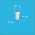 thumbnail image 2 of Ice Cream Machines 35.5 X 44.3mm Mini Size Snow Nozzles Replacement Modeling Lids Spare Parts , Compatible With Guangli Soft Serve Ice Cream Machines 1pc, 2 of 5