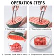 thumbnail image 4 of TopLLC Watermelon Cutter, Stainless Steel Watermelon Cutter, Summer Watermelon Cutting Artifact, Stainless Steel Fruit Forks Knife For Family Parties Camping, 4 of 9