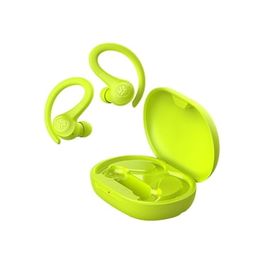 JLab Go Air Sport True Wireless Earbuds Neon Yellow Bluetooth Headphones and Headsets