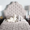 thumbnail image 2 of Baxton Studio Hilda Tufted Twin Panel Headboard in Grayish Beige, 2 of 6