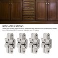 thumbnail image 3 of Hidden Hinge, Sturdy 4Pcs  Hinge Zinc Alloy  for Cabinet Doors, 3 of 8
