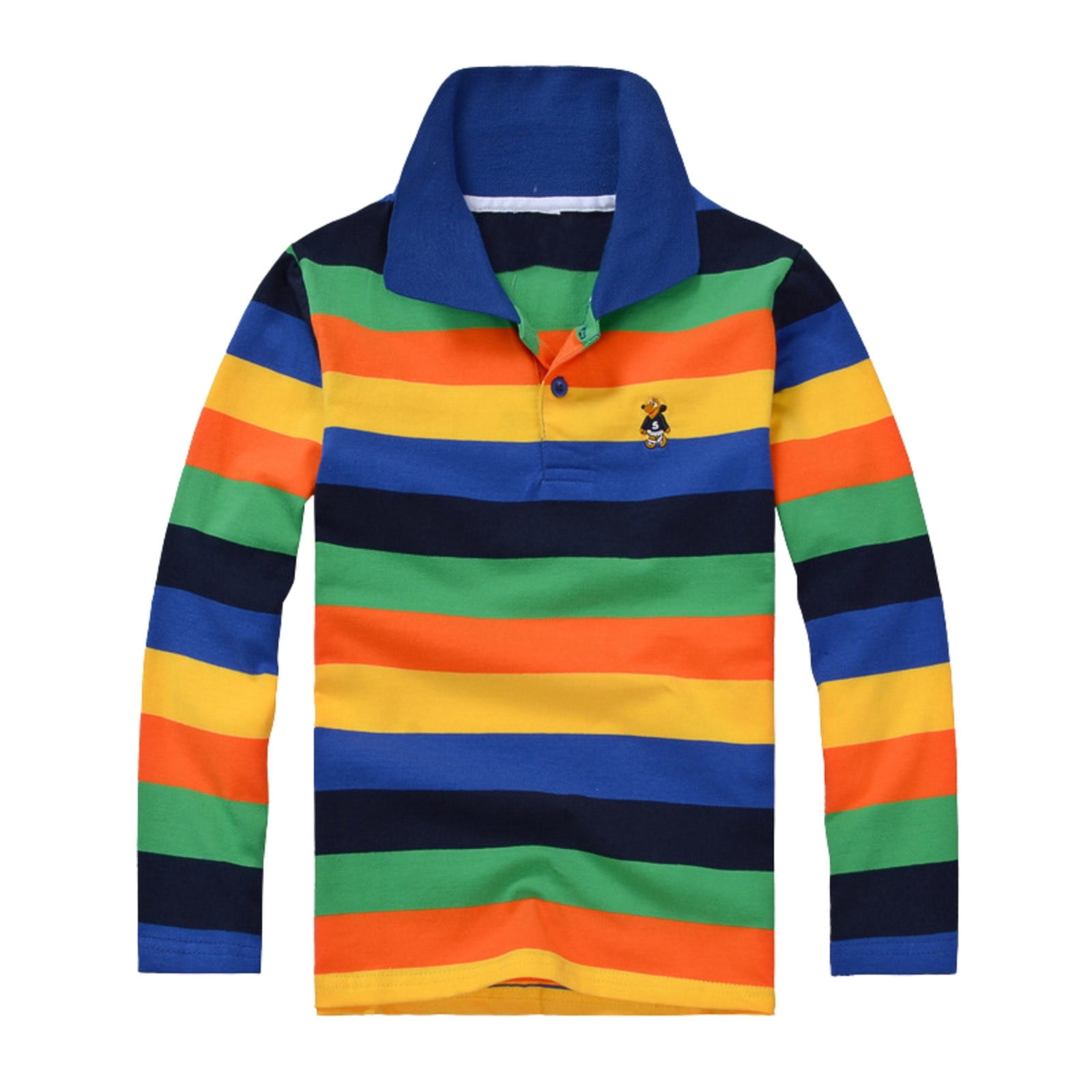 Polos pour Garçons Rayures Polo Chemise Garçons Chemises Mode Garçons Polos à Manches Courtes Garçons 13-14 Ans Mode Garçons
